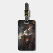 マルチーズハロウィンホラー ラゲッジタグ (正面縦)