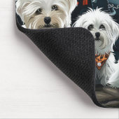 マルチーズハロウィン不気味 マウスパッド (コーナー)