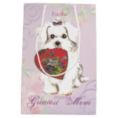 マルチーズハート母 ミディアムペーパーバッグ (裏面)