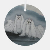 マルチーズバイヘヴェナー ガラスオーナメント (裏面)