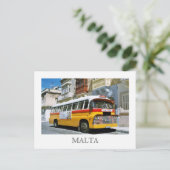 マルチーズバスはがき ポストカード (スタンド正面)