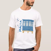 マルチーズバルコニーTシャツ Tシャツ (正面)