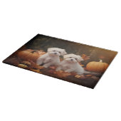 マルチーズパピーオータムデライトカボチャ カッティングボード (角)