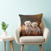 マルチーズパピーオータムデライトカボチャ クッション (椅子)