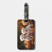 マルチーズパピーオータムデライトカボチャ ラゲッジタグ (裏面縦)