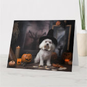 マルチーズパンプキンズハロウィンホラー カード (正面)
