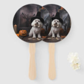 マルチーズパンプキンズハロウィンホラー ハンドファン (正面&裏面)