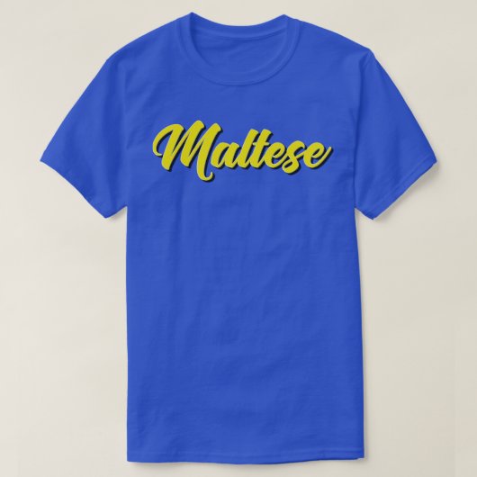 マルチーズマルタ Tシャツ (デザイン正面)
