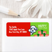 マルチーズマルティプーPEEK-a-booクリスマス ラベル (インサイチュ)