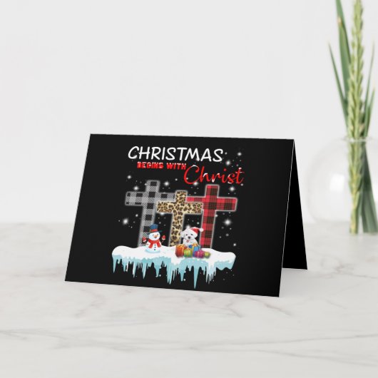 マルチーズラバー | マルチーズのクリスマスはキリストから始まる シーズンカード (正面)