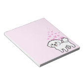 マルチーズラブ(パピースカット) ノートパッド (アングル)