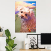 マルチーズレスキュー子犬の日1 "ウィーワン" ポスター (ホームオフィス)