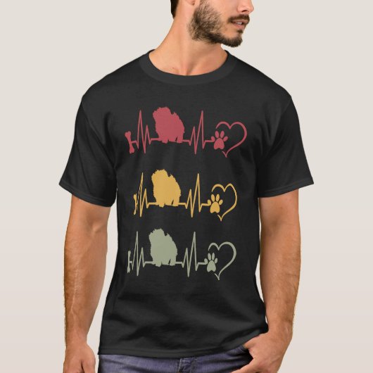 マルチーズヴィンテージ1 Tシャツ (正面)