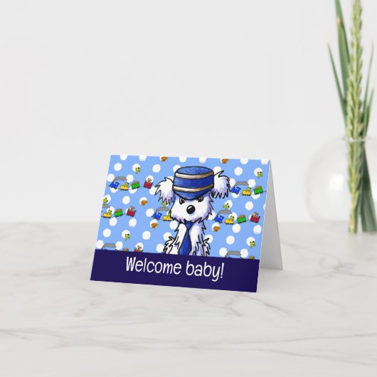 マルチーズ列車用導体カード サンキューカード (正面)