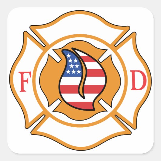 マルチーズ十字 スクエアシール (正面)