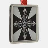 マルチーズ十字 メタルオーナメント (右)