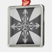 マルチーズ十字 メタルオーナメント (左)