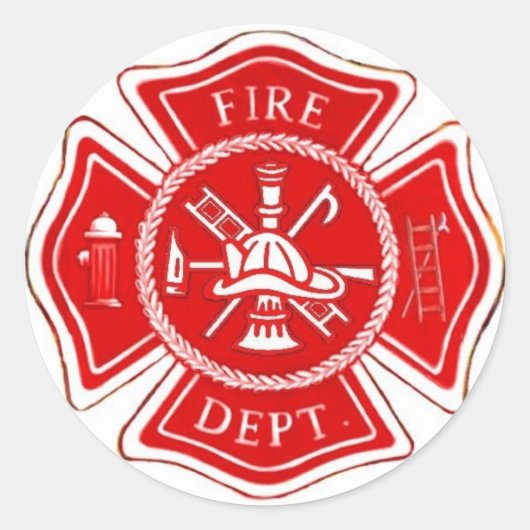 マルチーズ十字 ラウンドシール (正面)