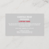 マルチーズ国旗、マルタ国旗 名刺 (裏面)