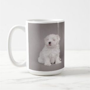 マルチーズ子犬 コーヒーマグカップ