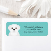 マルチーズ差出人住所ラベル ラベル (インサイチュ)