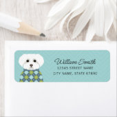 マルチーズ差出人住所ラベル ラベル (インサイチュ)