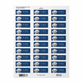 マルチーズ差出人住所ラベル ラベル (フルシート)