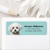 マルチーズ差出人住所ラベル ラベル (インサイチュ)