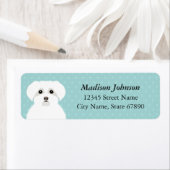 マルチーズ差出人住所ラベル ラベル (インサイチュ)