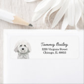 マルチーズ差出人住所ラベル ラベル (インサイチュ)