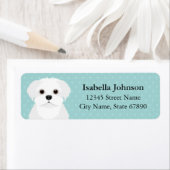 マルチーズ差出人住所ラベル ラベル (インサイチュ)