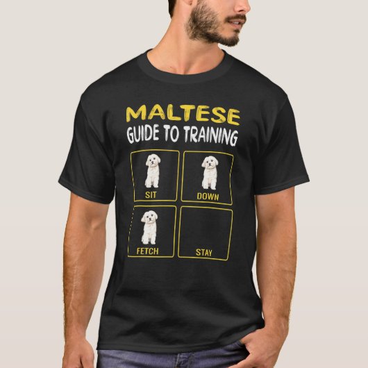 マルチーズ指導犬の服従トレーナー Tシャツ (正面)