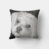 マルチーズ枕 クッション (裏面)