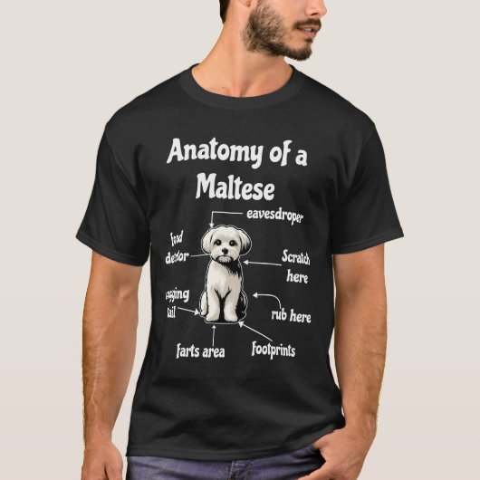マルチーズ構造 Tシャツ (正面)