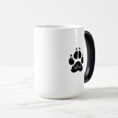 マルチーズ水彩愛アート犬のオーナー モーフィングマグカップ (正面右)