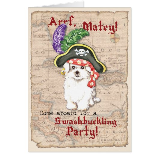 マルチーズ海賊版招待状 (正面)