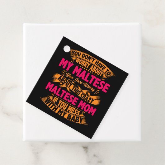 マルチーズ熱狂するママ フェイバータグ (インサイチュ)