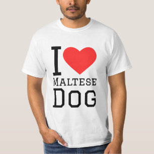 マルチーズ犬が好き Tシャツ