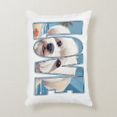 マルチーズ犬の愛 アクセントクッション (正面(垂直))