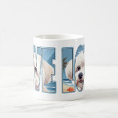 マルチーズ犬の愛 コーヒーマグカップ (中央)