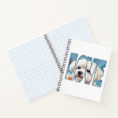 マルチーズ犬の愛 ノートブック (内部)