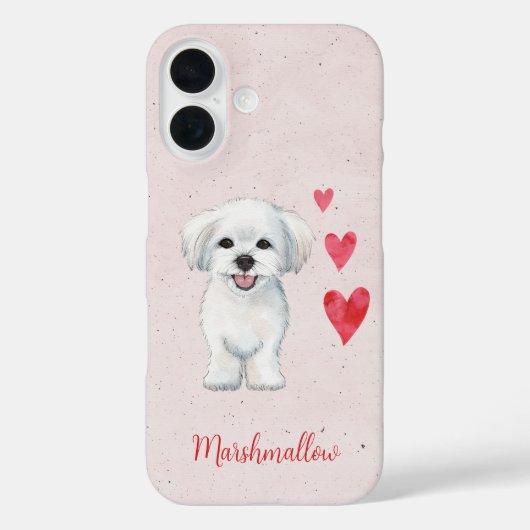 マルチーズ犬の玩具品種 Case-Mate iPhoneケース (裏面)