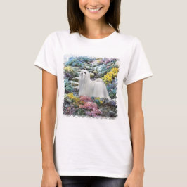 マルチーズ犬アート Tシャツ