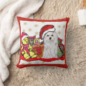 マルチーズ犬 クッション (ブランケット)