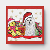 マルチーズ犬 フォトプラーク (正面)