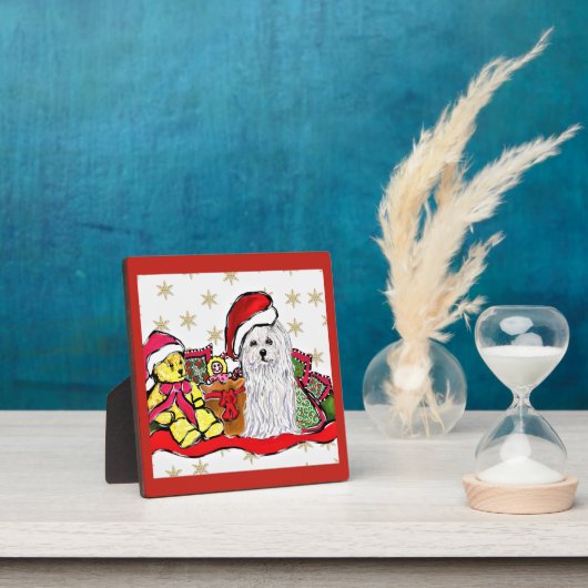 マルチーズ犬 フォトプラーク (インサイチュ)