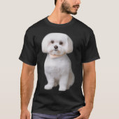 マルチーズ犬 Tシャツ (正面)