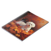 マルチーズ紅葉秋インスパイア ノートブック (左側)