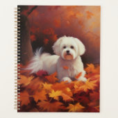 マルチーズ紅葉秋インスパイア プランナー手帳 (正面)