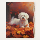 マルチーズ紅葉秋インスパイア プランナー手帳 (裏面)